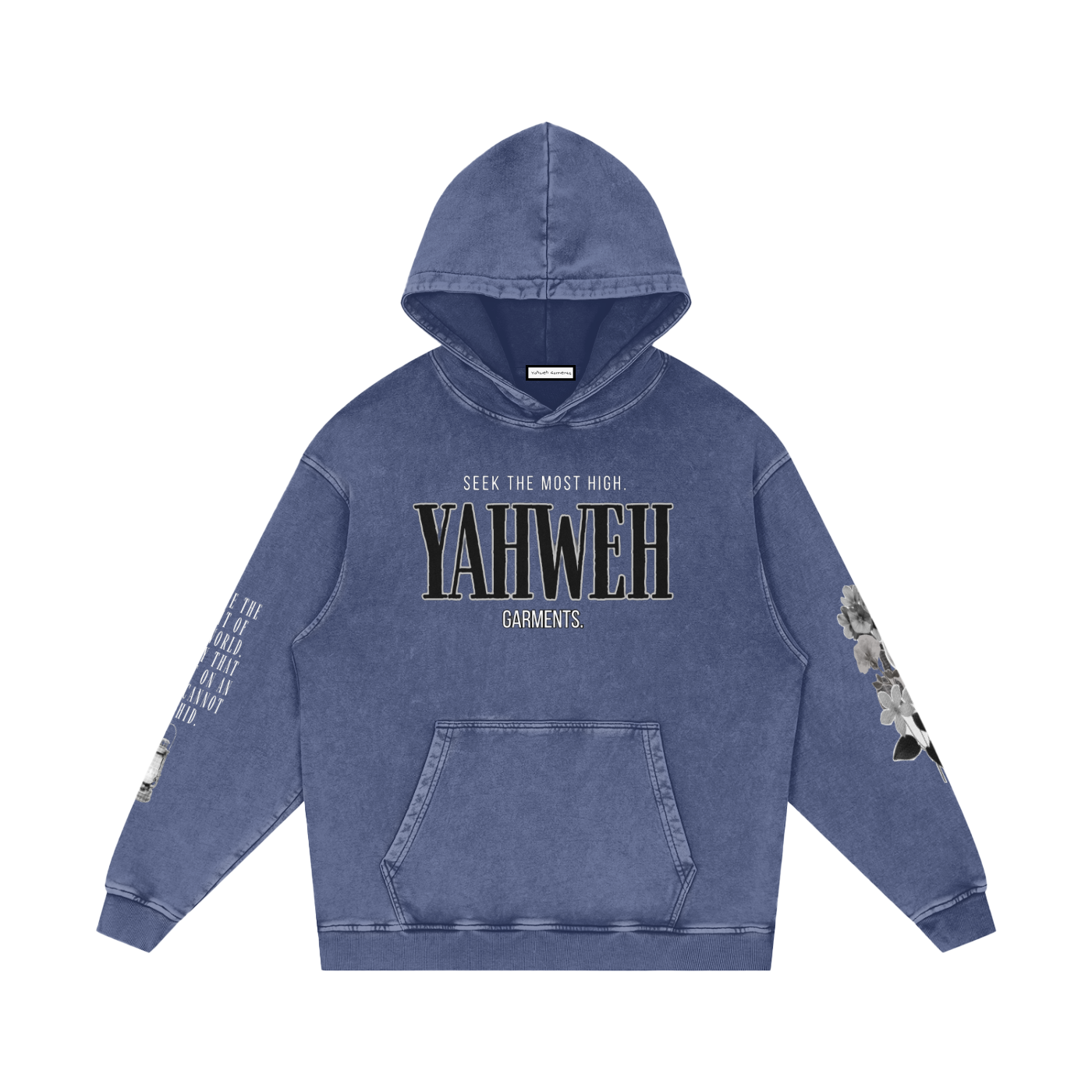 Snow Washed Loose Cotton Hoodie | Female Design |
