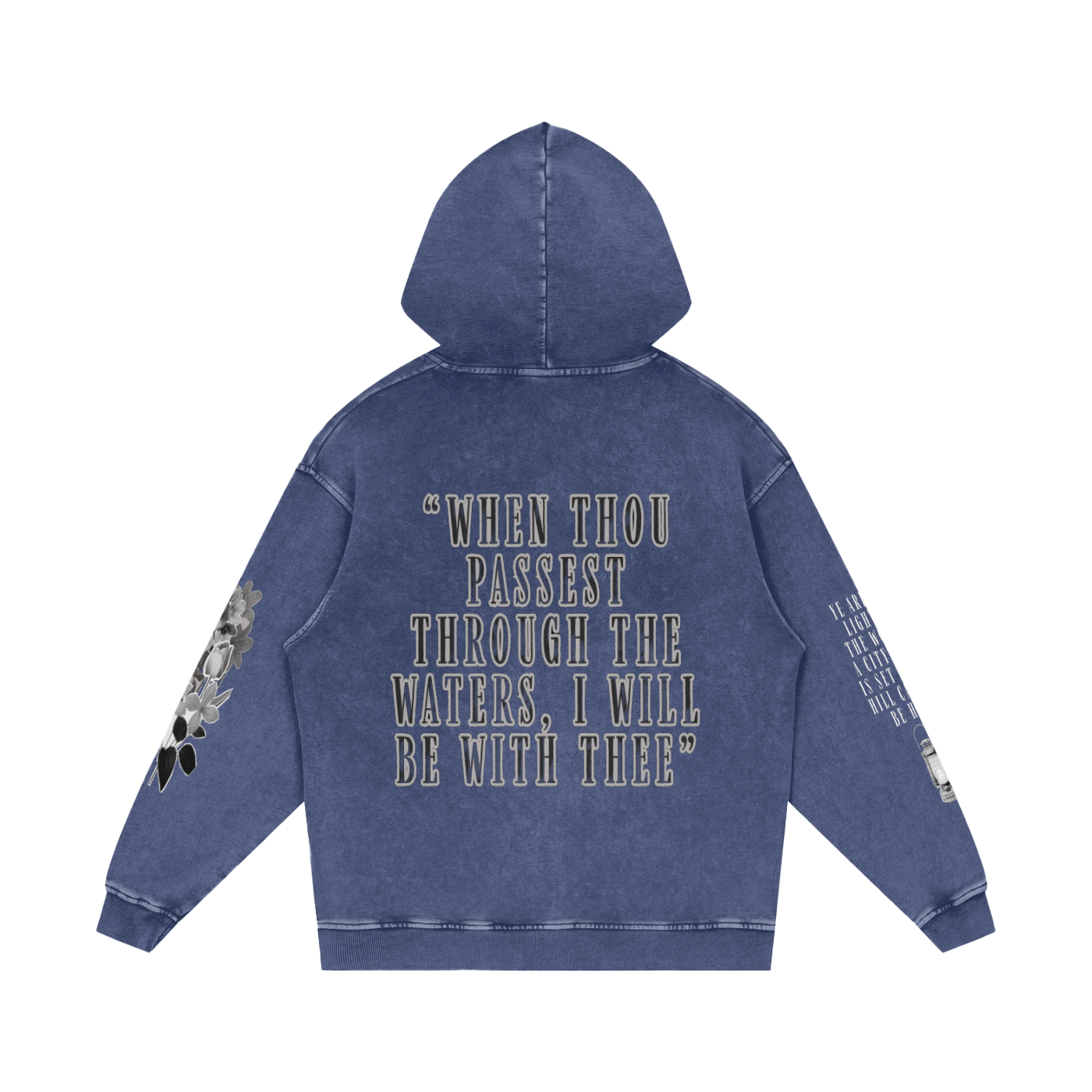 Snow Washed Loose Cotton Hoodie | Female Design |